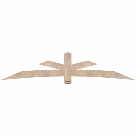 Ekena Millwork Alberta Smooth Timber Gable Bracket, Douglas Fir, 108"W x 22"H x 3 1/2"D x 5 1/2"F, 5/12 Pitch GBW108X22X0406ALB00SDF